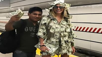 ಬಡವರಿಗಾಗಿ ನೋಟಿನಿಂದ ಬಟ್ಟೆ ಮಾಡಿಕೊಂಡ ಸೆಕ್ಸಿ ಮಾಡೆಲ್!