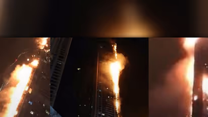 Video: Massive fire engulfs 86-story residential skyscraper in Dubai
