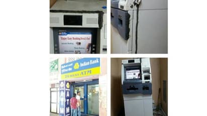 உடைந்து போன ஏடிஎம் மெஷின் - பசை போட்டு ஒட்டிய அறிவாளிகள்..