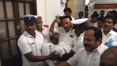 Watch: DMK turns TN Assembly into virtual riot zone