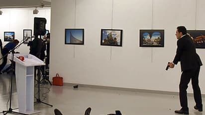 Watch: Russian ambassador to Turkey shot dead on live TV