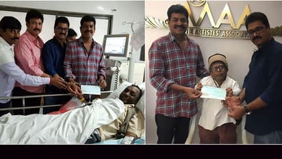 గుండు హనుమంతురావు, పొట్టి వీరయ్యలకు చిరంజీవి 4లక్షలు ఆర్ధిక సహాయం