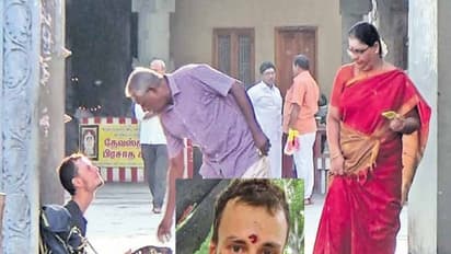 "வெள்ளையா இருக்கான் வெள்ளக்காரன்"-ஆர்வமாக பிச்சைப்போடும் மக்கள்..!