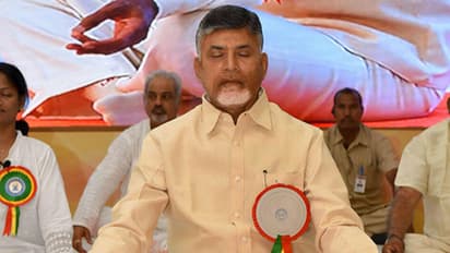 Andhra celebrates Yoga day, Telangana stays away