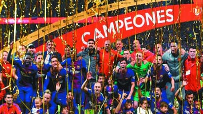 கோபா டெல் ரே கால்பந்து கோப்பையை 30-வது முறையாக வென்றது பார்சிலோனா...