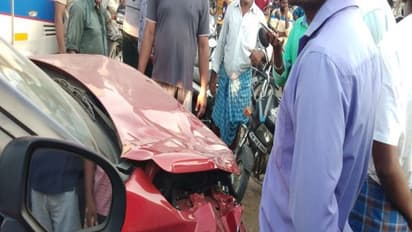 குடித்துவிட்டு கார் ஓட்டிய "பிரபல நடிகை"...! எப்படி போய் இடிக்கிறாங்கனு நீங்களே இந்த "வீடியோவை" பாருங்கள்...!