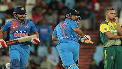 ದಕ್ಷಿಣ ಆಫ್ರಿಕಾಗೆ ಭರ್ಜರಿ ಟಾರ್ಗೆಟ್ ನೀಡಿದ ಭಾರತ: ಪಾಂಡೆ,ಧೋನಿ ಅಮೋಘ ಆಟ