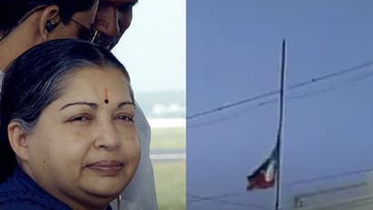Watch: AIADMK lowers the flag, then raises it again