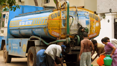 As Chennai faces acute water scarcity; water tankers make hay