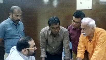 MP Rajeev Chandrashekhar meets demolition drive victims