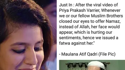 Maulana Atif Qadri's fatwa against Priya Prakash Varrier: Here is the truth