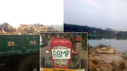 Shocking! BBMP caught red-handed illegally dumping debris into lake