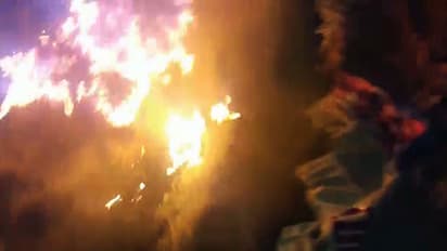 Pinarayi Vijayan's flex boards set ablaze at Dharmadom