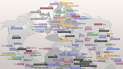 These countries are number one because of....