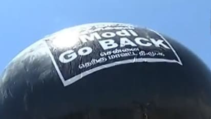 திரும்பி போங்க மோடி.. ராட்சத கருப்பு பலூனை பறக்கவிட்டு திமுக எதிர்ப்பு