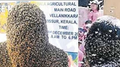 തേനിച്ചകളെ ശരീരത്തില് ആവാഹിച്ച് ഗിന്നസ് റെക്കോഡ് നേടി മലയാളി യുവാവ്