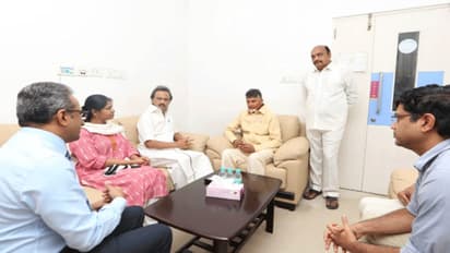 கருணாநிதி உடல்நலம் குறித்து கேட்டறிந்தார் சந்திரபாபு நாயுடு!