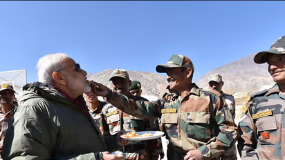 PM Modi dedicates Diwali to 'brave' Indian soldiers