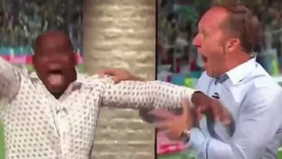 ആരാധകര് മാത്രമല്ല ഇംഗ്ലീഷ് വിജയം ലൈവായി ആഘോഷിച്ച് അവതാരകരും