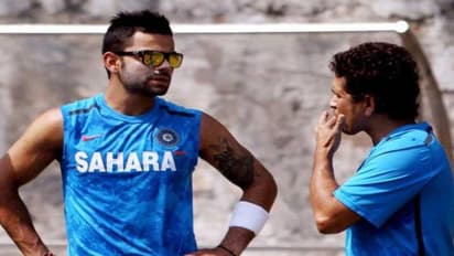 திடீர்னு வந்து என் காலில் விழுந்தாட்டாப்ள கோலி! எனக்கு ஒண்ணுமே புரியல; லேட்டாதான் எல்லாமே புரிஞ்சுது - சச்சின்