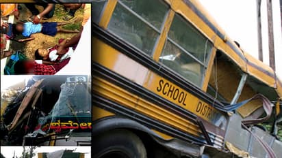 Fatal accident: School van rams KSRTC bus, kills three children in Ramanagar