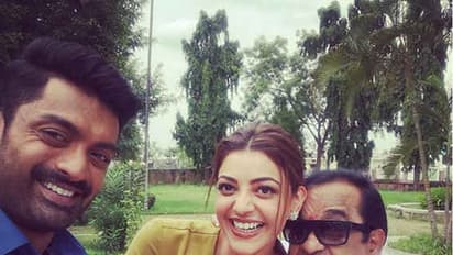 కాజల్ ను కౌగిలిలో బంధించిన బ్రహ్మి..కళ్యాణ్ రామ్ సెల్ఫీ