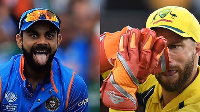 Matthew Wade sledges Virat Kohli and is given a send-off he'll never forget