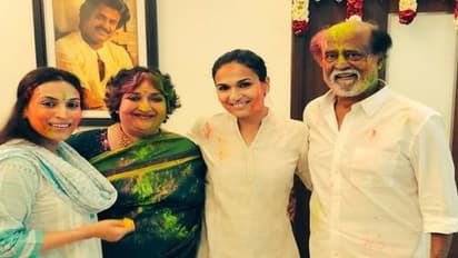 ரஜினி ஹோலி கொண்டாடியதற்கு இதுதான் காரணமாம்...! ரசிகர்கள் மகிழ்ச்சி...!