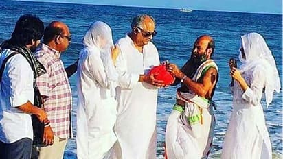 ಶ್ರೀದೇವಿ ಚಿತಾಭಸ್ಮ ರಾಮೇಶ್ವರಂ ಕಡಲಲ್ಲಿ ವಿಸರ್ಜನೆ