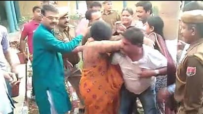 (ವಿಡಿಯೊ)ಟ್ರಾಫಿಕ್ ದಂಡ ವಿಧಿಸಿದ ಪೊಲೀಸರ ಮೇಲೆ ಶಾಸಕಿಯ ಪತಿಯಿಂದ ಹಲ್ಲೆ