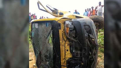 Van hits train: Driver’s carelessness kills 8 children