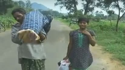 Man carries dead wife for 10 kms after hospital denies mortuary van