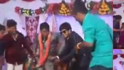 (ವಿಡಿಯೋ)ಮದುವೆಯಂದು ಪತ್ನಿಯನ್ನು ಬದಿಗೊತ್ತಿ ಗೆಳೆಯರೊಂದಿಗೆ ಭರ್ಜರಿ ಸ್ಟೆಪ್ಸ್ ಹಾಕಿದ ವರ!