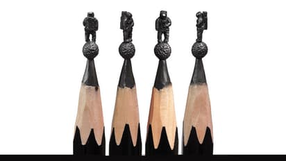 പെന്‍സില്‍ മുനയില്‍ കസേര ഉണ്ടാക്കുന്നത് എങ്ങനെ?