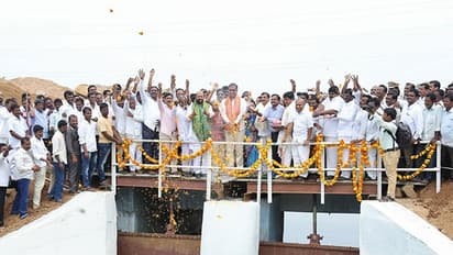 Telangana Irrigation Minister Harish Rao releases water for Siddipet villages