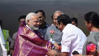 சென்னை வந்தார் மோடி…. கடும் எதிர்ப்பால் சாலைவழிப்பயணத்தை தவிர்க்கும் பிரதமர்…