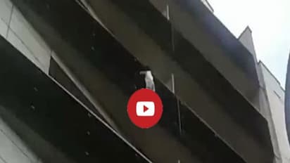 4-வது மாடியில் தொங்கிக் கொண்டிருந்த குழந்தையைக் காப்பாற்றிய நிஜ ஸ்பைடர்மேன்...! வைரலாகும் வீடியோ