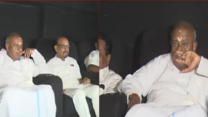 ಸಿಎಂ ನಂತರ ದೇವೇಗೌಡರ ಸಿನಿಮಾ ವೀಕ್ಷಣೆ : 2 ದಿನದ ನಂತರ ಮತ್ತೊಂದು ನೋಡುತ್ತೇನೆ ಎಂದರು