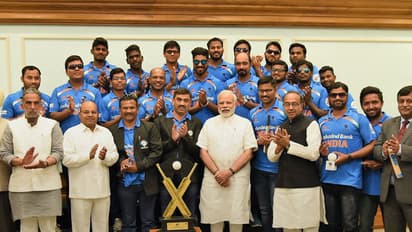 PM Modi meets national blind cricket Team, which won T20 World Cup