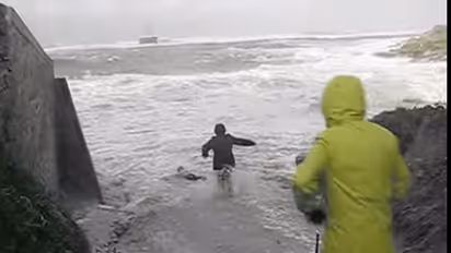 Sea erosion causes houses to collapse in Ullal