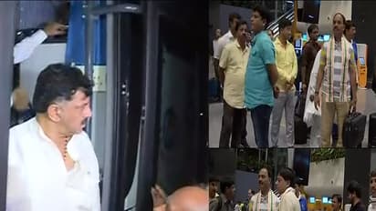 ಗುಜರಾತ್'ಗೆ ಮರಳಿದ 44 ಕಾಂಗ್ರೆಸ್ ಶಾಸಕರು: ಶಾಸಕರೊಂದಿಗೆ ಹೊರಟ ಸಚಿವ ಡಿ ಕೆ ಶಿವಕುಮಾರ್