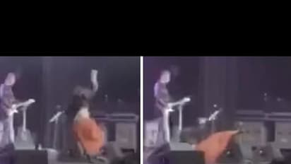 Ouch: Sunidhi Chauhan falls on stage during live performance