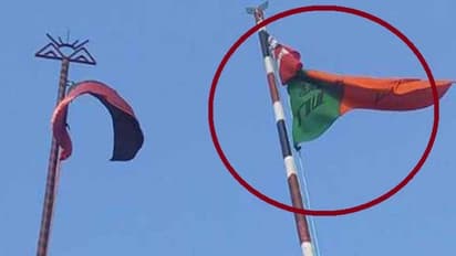 அதிமுக கொடி கம்பத்தில் பாஜக கொடி! பழனியில் பரபரப்பு