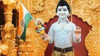 Surat temple dresses up Lord Swaminarayan idol in RSS uniform