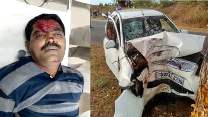 புளிய மரத்தில் கார் மோதி போலீஸ் அதிகாரி பலி...!!!