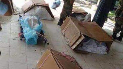 ಯೋಧರ ಮೃತದೇಹ ಪ್ಲಾಸ್ಟಿಕ್ ಕವರ್ನಲ್ಲಿ ಸುತ್ತಿದ್ದಕ್ಕೆ ಆಕ್ರೋಶ