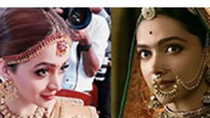 Bhavana's wedding attire and makeup are inspired by Deepika Padukone's Padmaavat look, Take a look