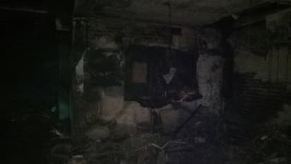 அடுக்குமாடி குடியிருப்பில் தீ - ஆட்சியர் நேரில் ஆய்வு