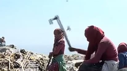 മാലിന്യകുന്നിലെ സ്ത്രീകളുടെ ദുരിത ജീവിതം