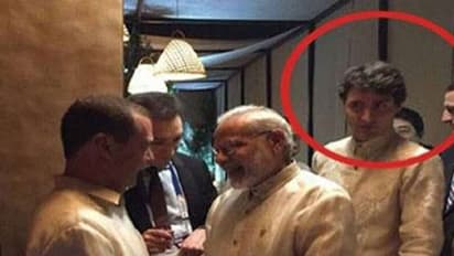 ട്രോളായി മോദിയുടെയും ട്രൂഡുവിന്റെയും ചിത്രം